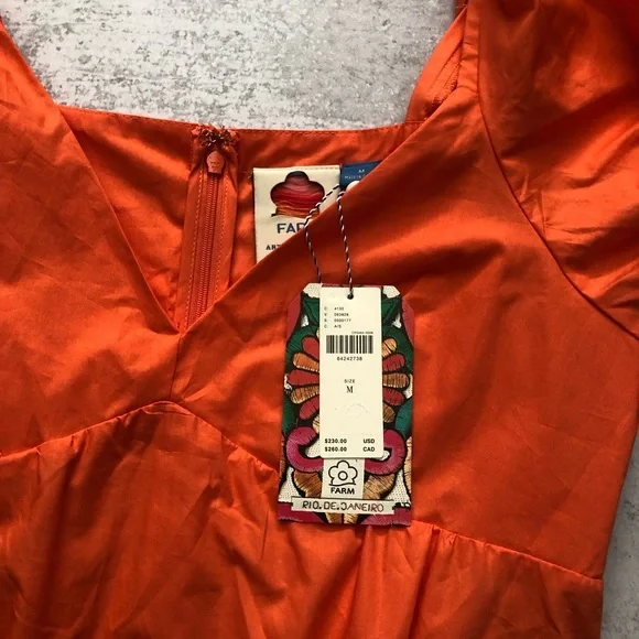 Anthropologie x Farm Rio Tiered Colorblocked Maxi Dress Puff Short Sleeve NEW - Picture 2 of 5